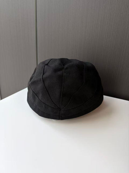 Black Soft Crumpled Bucket Hat - Unstructured Casual Cap