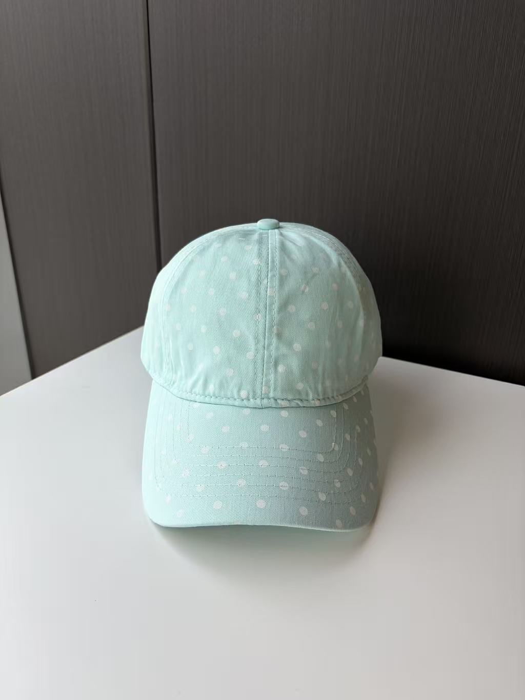 Light Blue Polka Dot Baseball Cap - Unisex Dad Hat