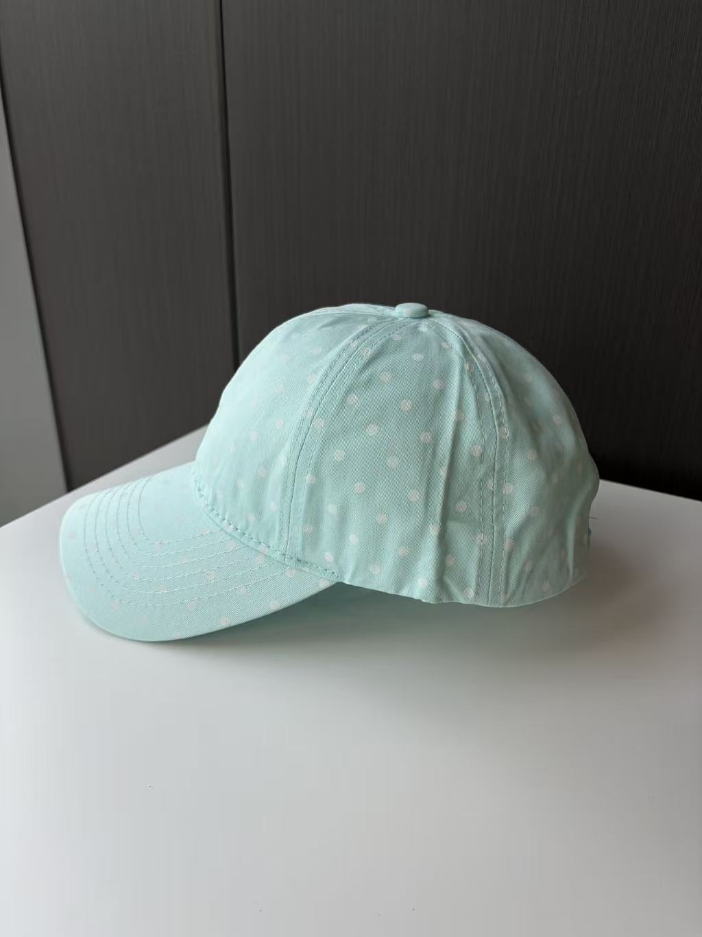 Light Blue Polka Dot Baseball Cap - Unisex Dad Hat